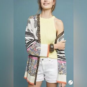 Anthropologie Bicolage Cardigan Sweater Size XS Z232-6